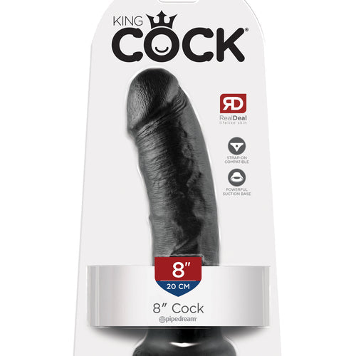KING COCK 8 IN COCK BLACK - PD550323