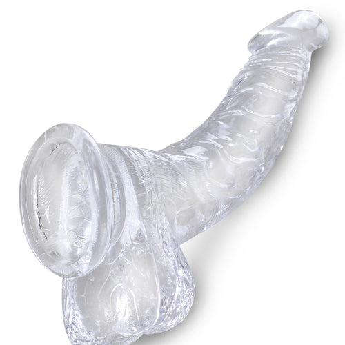 KING COCK CLEAR 7.5 IN COCK W/ BALLS - PD575520