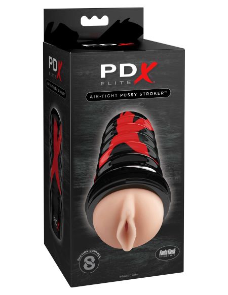 PDX ELITE AIR TIGHT PUSSY STROKER - PDRD503