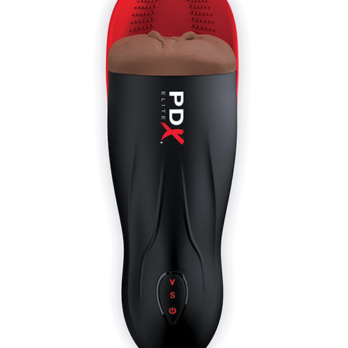 PDX FUCK-O-MATIC W/ HYPER PULSE BROWN - PDRD54329