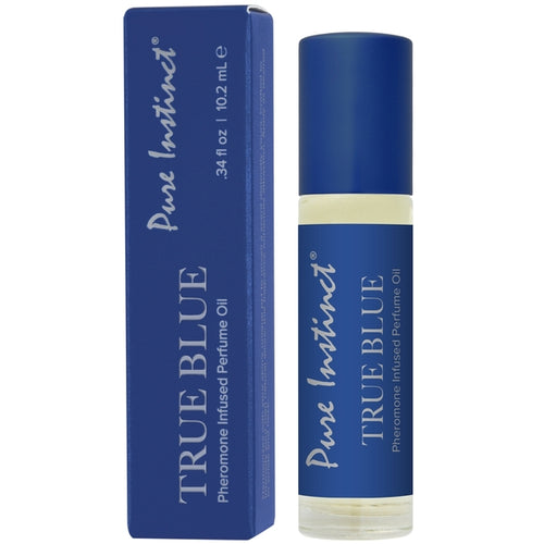 PURE INSTINCT PHEROMONE INFUSED PERFUME OIL TRUE BLUE .34L OZ/10.2ML