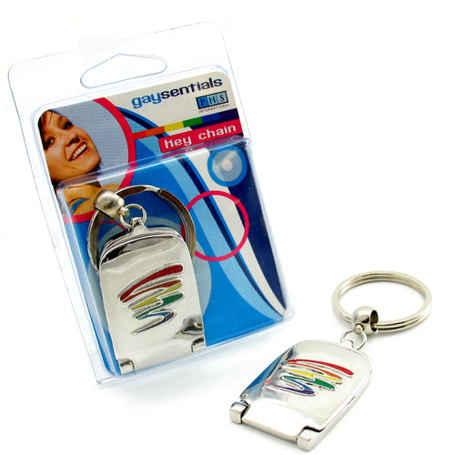 GAYSENTIALS MIRROR KEY CHAIN SQUIGGLE - PHSGS114A