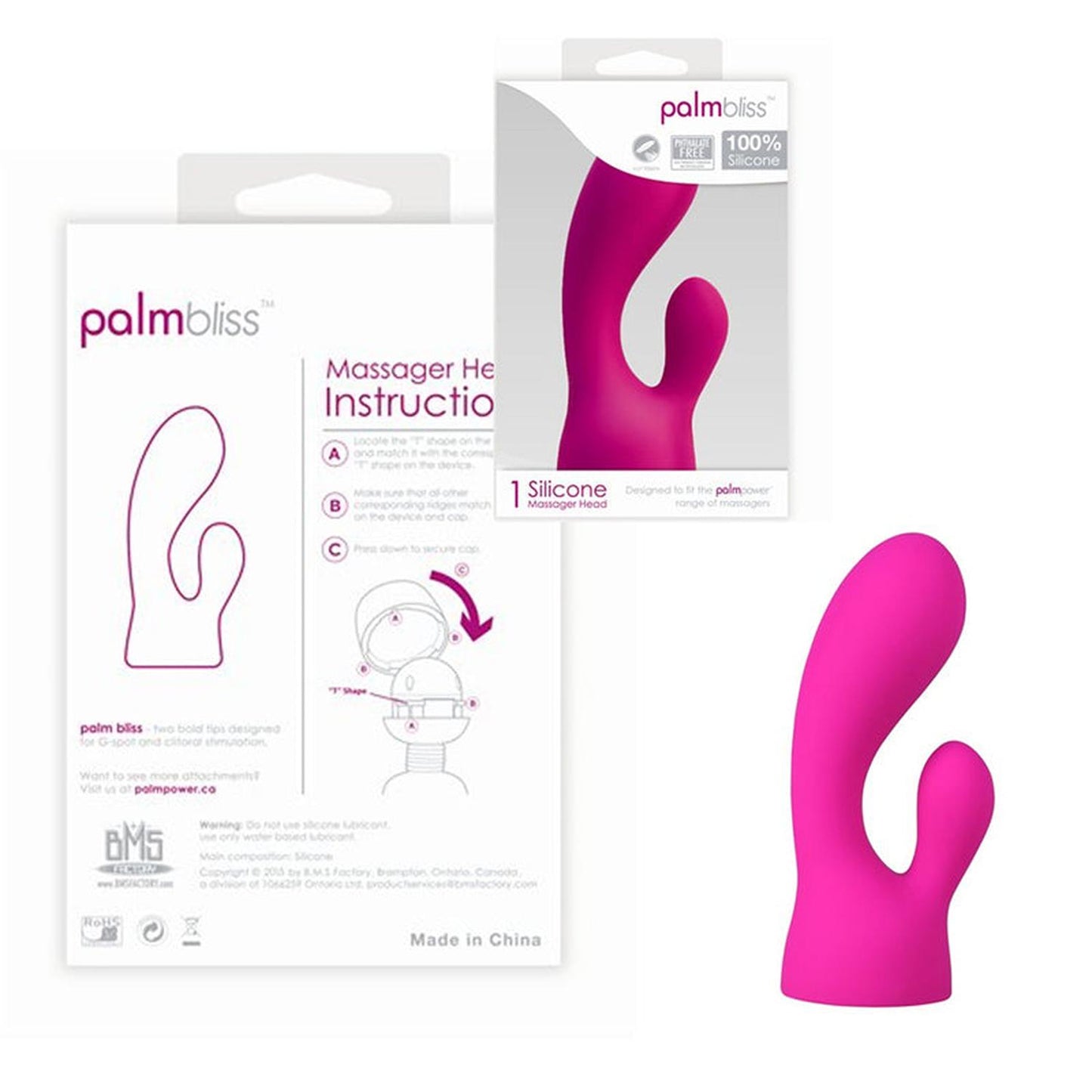Palm Power Massager Head Palm Bliss-Pinkfoxxx