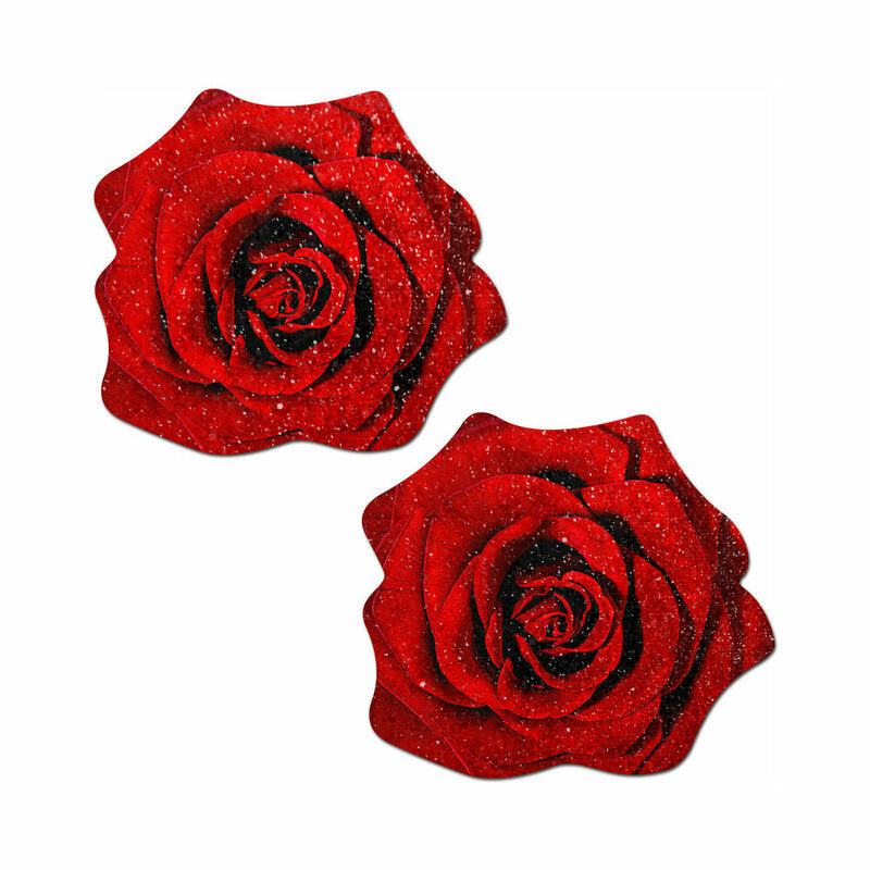 Pastease Glitter Blooming Rose Pasties Red-Pinkfoxxx