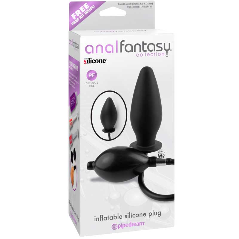 Pipedream Anal Fantasy Collection Inflatable Silicone Black-Pinkfoxxx