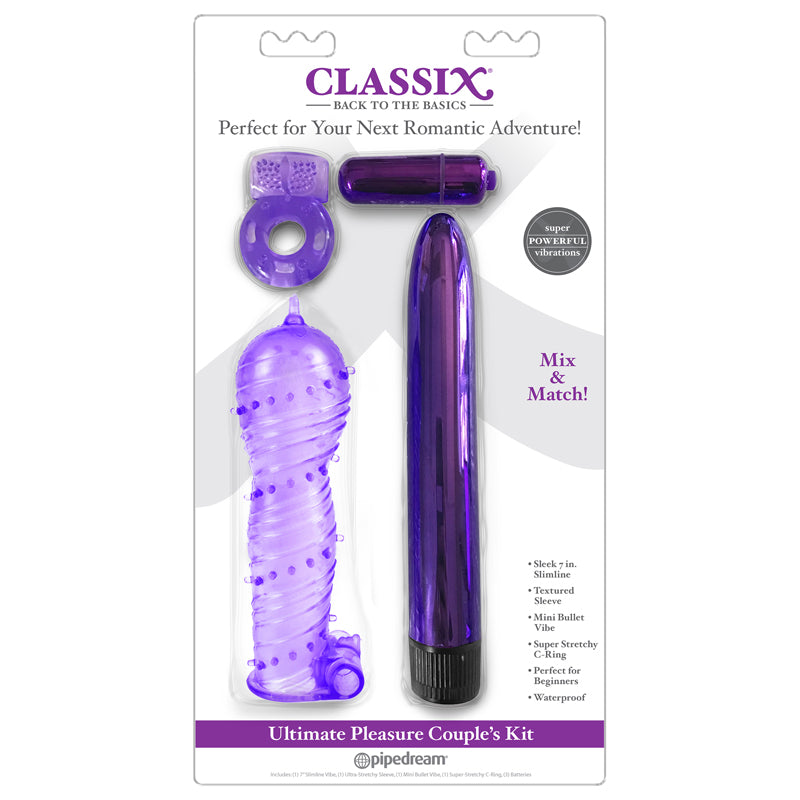 Pipedream Classix 4-Piece Ultimate Pleasure Couple's Kit-Pinkfoxxx