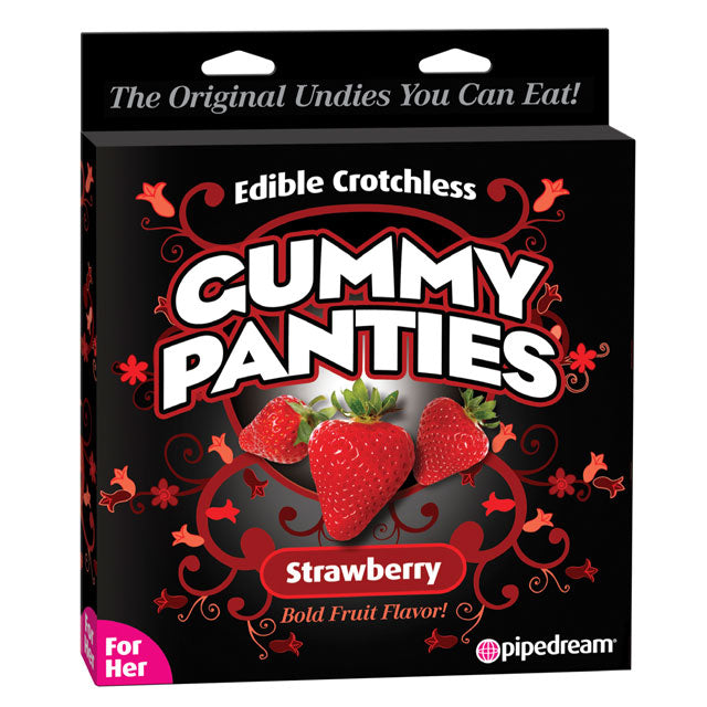Pipedream Edible Crotchless Gummy Panties Flavor-Pinkfoxxx
