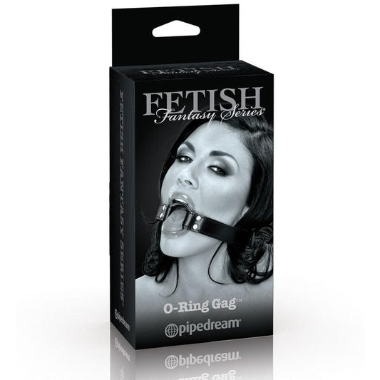 Pipedream Fetish Fantasy Series Limited Edition Adjustable O-Ring Gag Black-Pinkfoxxx