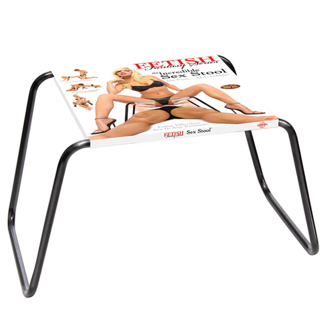 Pipedream Fetish Fantasy Series The Incredible Sex Stool Clear/Black-Pinkfoxxx