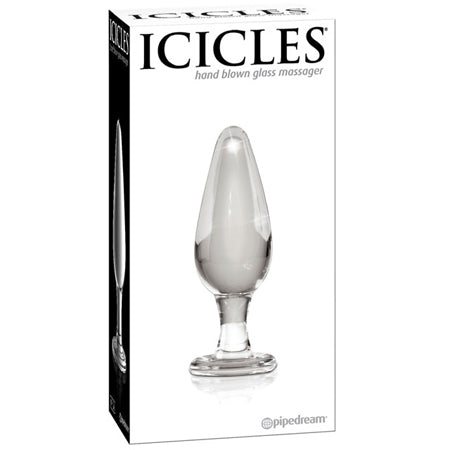 Pipedream Icicles Glass Anal Plug Clear
