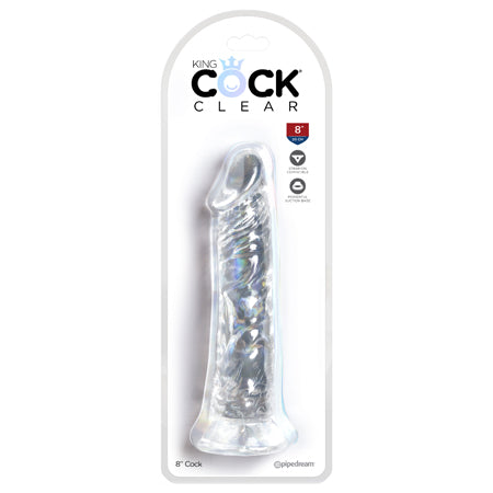 Pipedream King Cock Clear. Cock Realistic Dildo With Suction Cup-Pinkfoxxx