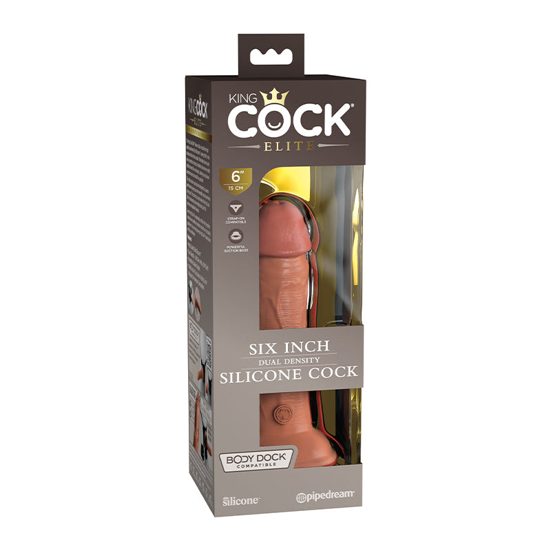 Pipedream King Cock Elite. Dual Density Silicone Cock Realistic Dildo With Suction Cup-Pinkfoxxx