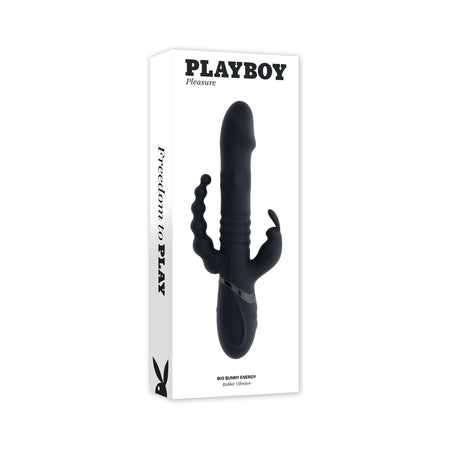 Playboy Big Bunny Energy Rechargeable Silicone Triple Stim Vibrator 2AM-Pinkfoxxx