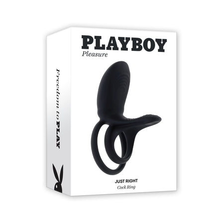 Playboy Just Right Rechargeable Silicone C-Ring-Pinkfoxxx