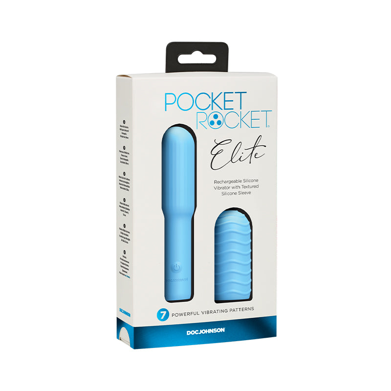 Pocket Rocket Elite Rechargeable Bullet With Removable Sleeve-Pinkfoxxx