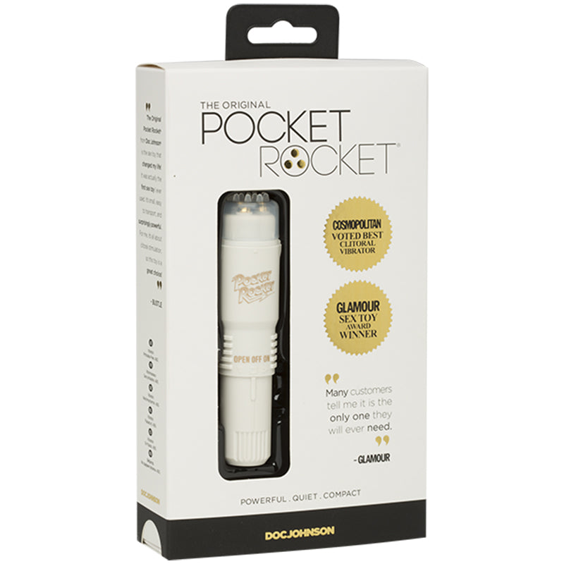 Pocket Rocket Vibe 4in. (Ivory)-Pinkfoxxx