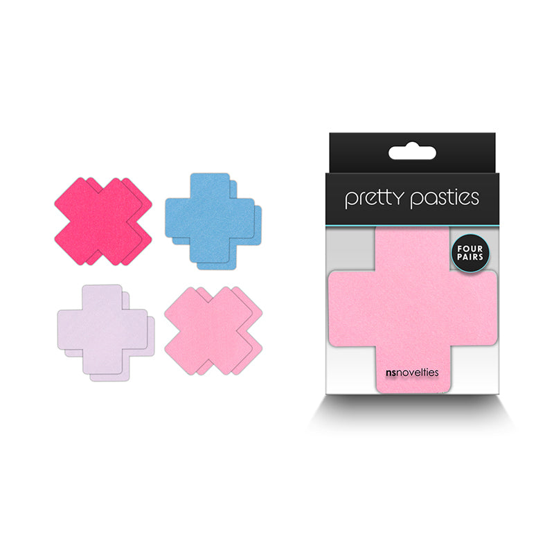 Pretty Pasties Cross Assorted 4 Pair-Pinkfoxxx