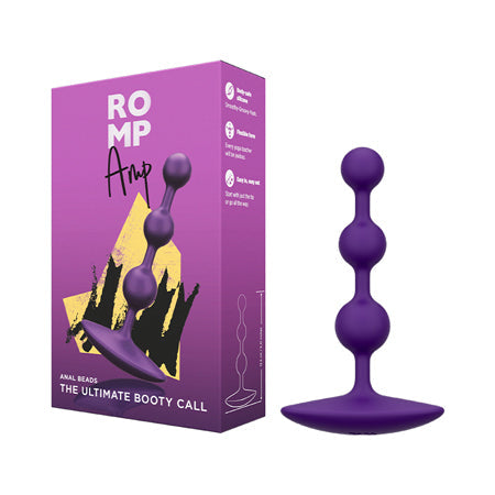 ROMP Amp Silicone Anal Plug Dark Purple-Pinkfoxxx