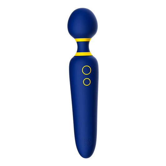 ROMP Flip Rechargeable Silicone Wand Massager Blue-Pinkfoxxx