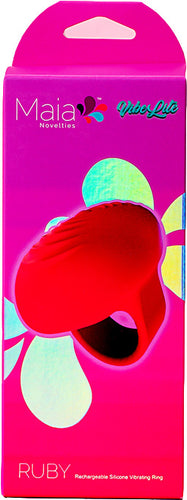RUBY RECHARGEABLE VIBRATING RING - MTAF011