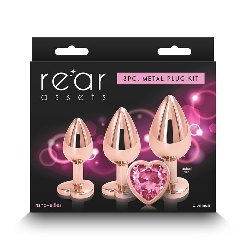 Rear Assets 3-Piece Metal Plug Kit-Pinkfoxxx