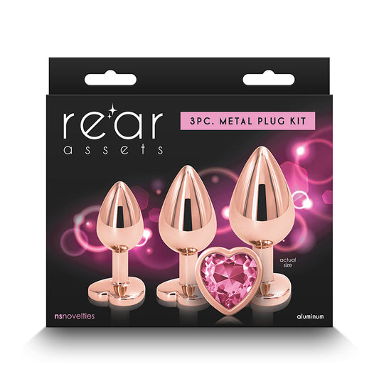 Rear Assets 3-Piece Metal Plug Kit-Pinkfoxxx