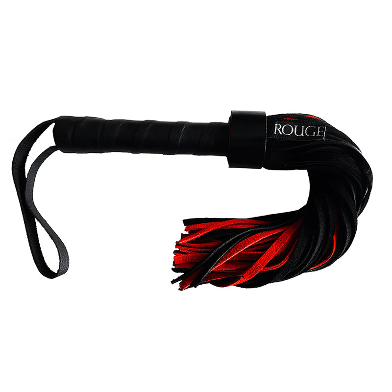 Rouge Short Suede Flogger Leather Handle-Pinkfoxxx
