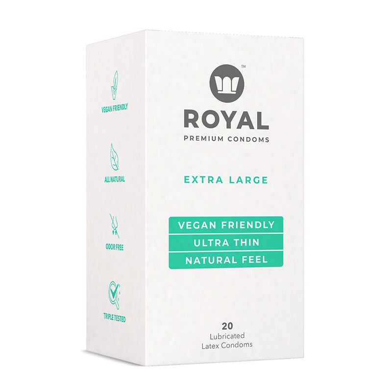 Royal Condom Extra Large Vegan Condoms-Pinkfoxxx
