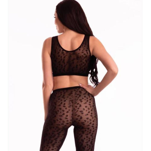 SAVAGE ME HOT KITTY 2PC SET BLACK - SB257