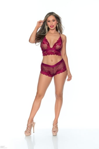 SCALLOP LACE BOY SHORT