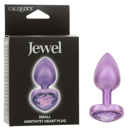 JEWEL SMALL AMETHYST HEART PLUG - SE043845