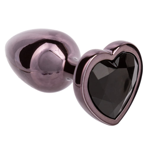 JEWEL SMALL BLACK DIAMOND HEART PLUG - SE043855