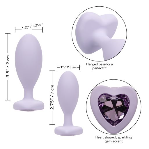 FIRST TIME LOVE CRYSTAL BOOTY DUO PURPLE - SE000453