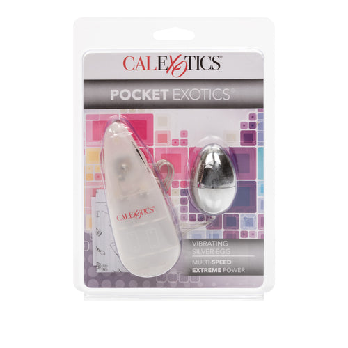 POCKET EXOTICS VIBRATING SILVER EGG - SE110305