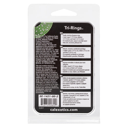 TRI RINGS GLOW IN THE DARK - SE142100