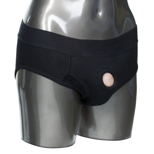 PACKER GEAR BLACK BRIEF HARNESS XS/S - SE157505
