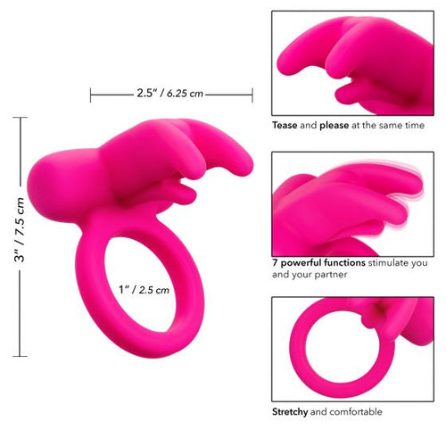 SILICONE RECHARGEABLE TRIPLE CLIT FLICKER - SE184120