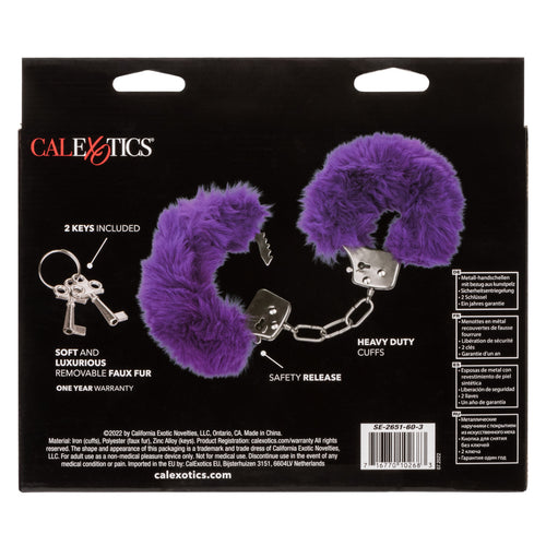 ULTRA FLUFFY FURRY CUFFS PURPLE - SE265160