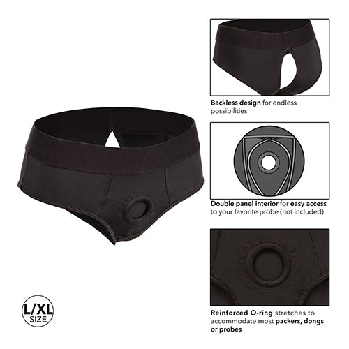 BOUNDLESS BACKLESS BRIEF L/XL HARNESS BLACK - SE270110