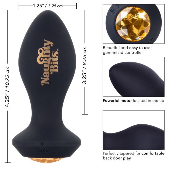NAUGHTY BITS SHAKE YOUR ASS PETITE VIBRATING BUTT PLUG - SE441046