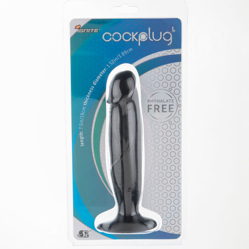 LARGE COCK PLUG BLACK - SIN40351