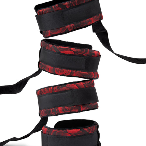 ROSEGASM BED RESTRAINT KIT W/ BLINDFOLD - XGSK1032