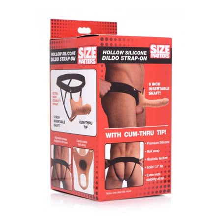 SM Silicone Dildo Strap-On - Flesh-Pinkfoxxx