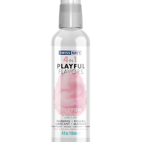 SWISS NAVY 4 IN 1 PLAYFUL FLAVORS COTTON CANDY 4OZ - SN4N1FCC4