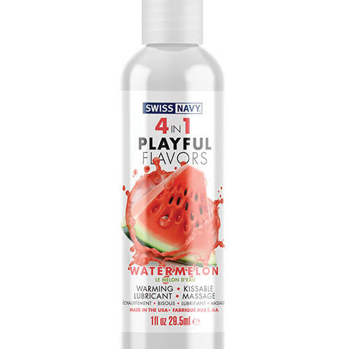 SWISS NAVY 4 IN 1 PLAYFUL FLAVORS WATERMELON 1OZ - SN4N1FWM1