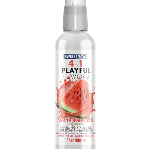 SWISS NAVY 4 IN 1 PLAYFUL FLAVORS WATERMELON 4OZ - SN4N1FWM4