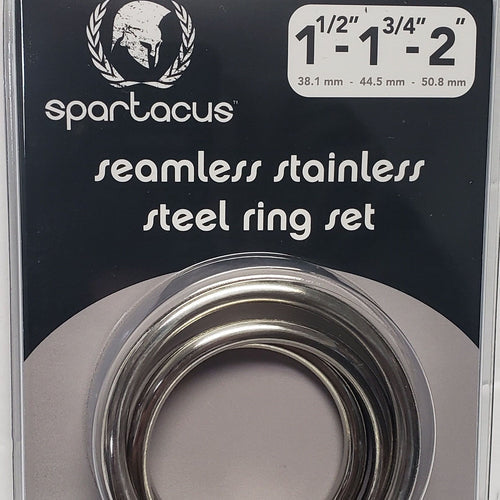 SEAMLESS STAINLESS STEEL C RING SET - 1.5 1.75" 2" " - SPBSPR30
