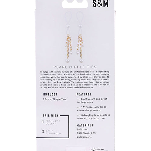 SEX & MISCHIEF PEARL NIPPLE TIES - SS09858
