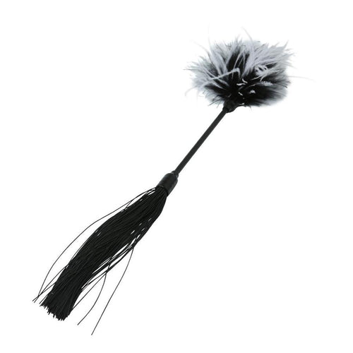 SEX & MISCHIEF WHIPPER TICKLER BLACK & WHITE - SS76027