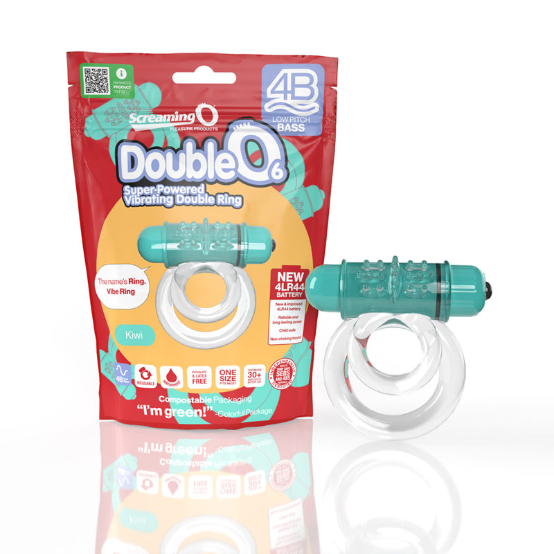 Screaming O 4B DoubleO 6 Vibrating Double Cockring-Pinkfoxxx